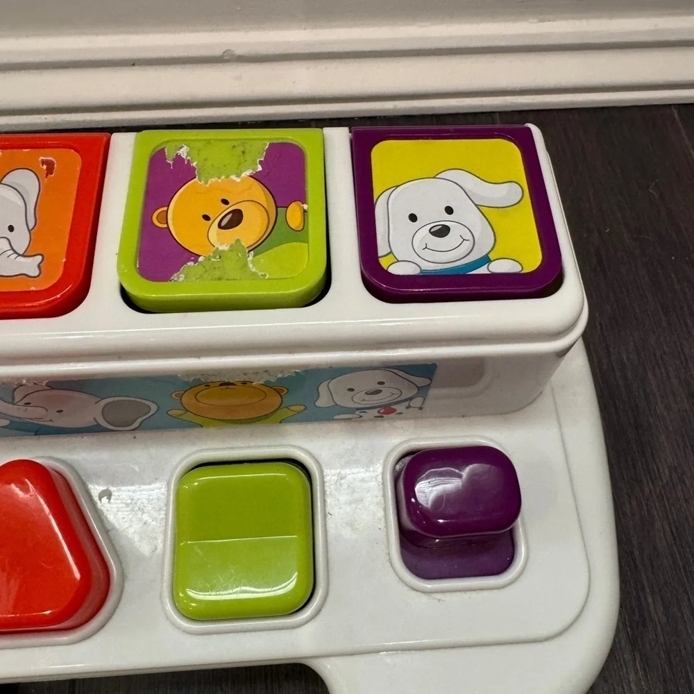 Battat Interactive Animal Pop-Up Toy with Colorful Buttons Infant Baby Toddler